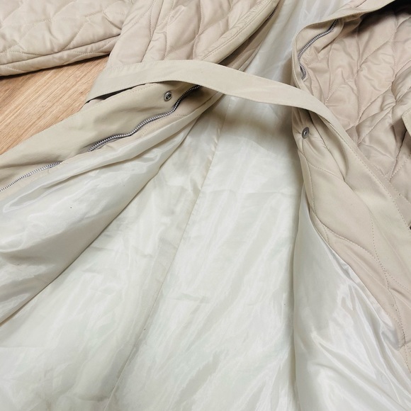 Beige woman’s coat, Made in Italy, Rabbit fur - Picture 5 of 16